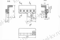 Держатель левый 5 отверстий 00.7003.004 Т 220.13.002